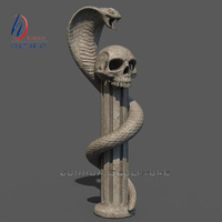 Grande statue de serpent Schlange en métal bronze Sculpture de jardin extérieur thème parc Logo imprimé personnalisé modèle d'anime grandeur nature pour cadeau
