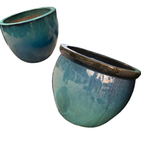 Grands kits de propagation en céramique émaillée, pots vietnamiens, plantes, poterie de style moderne, haute qualité, pour la maison, les restaurants, les hôtels, toutes saisons