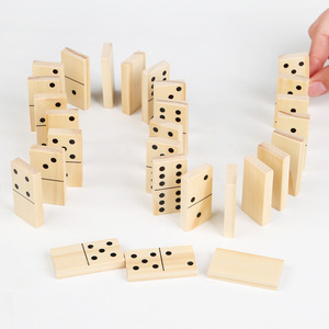 Juego de Dominó de Madera Maciza de 28 Piezas, Suministro de Fábrica Personalizable OEM ODM, Bloques de Construcción Educativos para Niños - Product Image 6