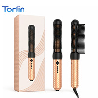 Peigne à boucler électrique Torlin PTC avec réglages de chaleur ajustables (70°C/190°C/210°C), écran LED, léger, pour usage domestique et professionnel