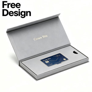 Manufacture Membership Card Rigid Box Rigid Cardboard Packaging Magnetic Credit Vip Card Gift Box Packaging With Insert - Product Image 3