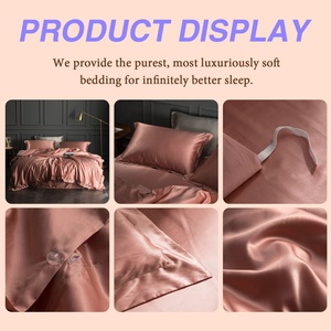 Nhà Máy Giá 100% Dâu Lụa Bộ Đồ Giường Bộ Trung Quốc Nhà Sản Xuất Với Gối Trường Hợp - Product Image 3