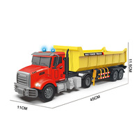 Jouets de camions à benne basculante télécommandés réalistes DWI 2.4G, modèle de camion RC de grande taille avec lumière pour enfants
