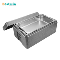 Boîte isotherme portable EPP Eco 32L pour bacs GN pleine taille – Conteneur alimentaire chaud et froid pour la restauration et les restaurants