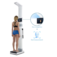 Body Skin Comosition Machine Bioimpedance Weighing Scale BMI Body Fat Measuring Skin Analysis Instruments With Tablet Big Screen