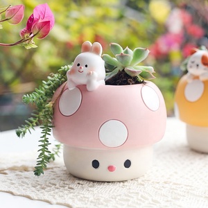 <span class=keywords><strong>Contenitori</strong></span> per vasi di fiori in resina divertente ai funghi piccoli e piccoli oggetti succulenti <span class=keywords><strong>da</strong></span> scrivania <span class=keywords><strong>da</strong></span> ufficio - Product Image 6