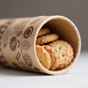 Customizable High-End Eco-Friendly Recyclable Food Grade Paper <b>Box</b> Sealed Newborn Glossy Lamination Custom Size Logo Food - Product Image 4