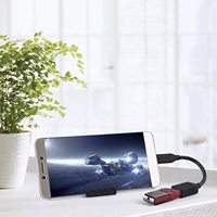 Cable OTG DFX USB-C a USB 3.0 de 5 Gbps, Adaptador Macho a Hembra de PVC de 20 cm para MacBook y iPad