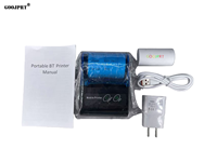 Impresora Térmica Portátil Mini de 2 Pulgadas para Recibos, con Batería de Polímero de Litio (Li-Po) de 2000mAh, para Motor de Alto Voltaje