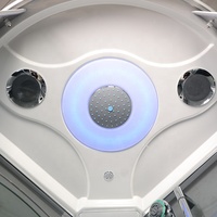 PTB Verre Trempé Cabine De Douche En Alliage D'aluminium Cadre Salle De Bains Douche Baignoire Combinaison Vapeur Salle De Douche