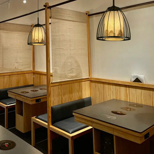 Lampe suspendue d'inspiration zen en forme de cloche, E27, à tête unique, pour éclairage de salle de thé, restaurant, hôtel - Product Image 4