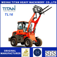 Zl16f 1.6ton china marke günstige neue farm yard garten traktor hydraulische radlader kleine mini radlader mit ce
