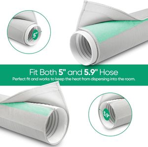Copertura per Tubo del Condizionatore d'Aria Portatile, Rivestimento Isolante per Tubo AC, Facile Installazione - Product Image 4