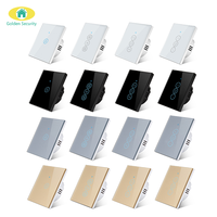 2025 Tuya Smart Home 10A Max. Interrupteur mural intelligent Wi-Fi Zigbee 1/2/3/4 gangs en verre trempé pour chauffe-eau, compatible Smart Life