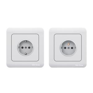 Interruptor de Pared para Reino Unido y Enchufe Doméstico Europeo, Panel Táctil, 10A, Material de PC, Interruptor de Enchufe de 2 Tomas - Product Image 3