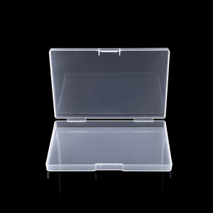 Transparent Rectangular <b>Plastic</b> Storage <b>Box</b> 14.5x10x1.7cm With Lid For Jewelry Nail Art Hardware Organization - Product Image 2