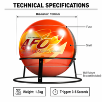 Extincteur automatique à boule de poudre ABC Kunan pour bureau et salle de serveur – Vente en gros usine