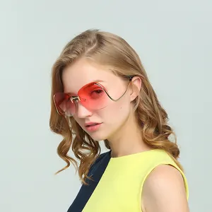 Lunettes de soleil UV400 surdimensionnées pour femmes, verres solaires, lentilles rondes, 2021, nouvelle collection