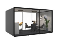 Cabine de bureau modulaire pour la confidentialité, cabines de réunion d'entreprise, cabine insonorisée acoustique, conception personnalisée pour l'espace de travail d'entreprise