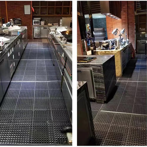 Alfombra de Goma con Orificios para Alivio de Presión, Interconectable, para Cama de Descanso en Cría de Animales y Uso en Granjas Ganaderas, Directo de Fabricante - Product Image 2