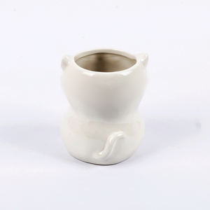 Macetas <span class=keywords><strong>de</strong></span> Cerámica con Diseño <span class=keywords><strong>de</strong></span> <span class=keywords><strong>Gatito</strong></span> y Flor en 3D, Estilo Instagram, Únicas y Encantadoras, Venta al por Mayor - Product Image 3