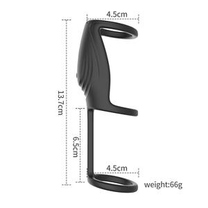 리모컨 남성 전기 충격파 마사지기 자극 링 내구성 있는 성인용품 실리콘 진동 링 남성용 - Product Image 5