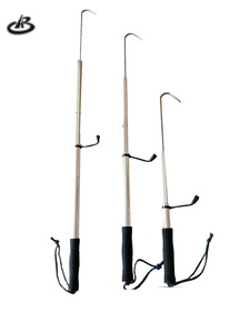 Vente en gros Gaff de pêche 120cm 90cm 60cm Lance de pêche en acier inoxydable Gaff de pêche <span class=keywords><strong>télescopique</strong></span> en alliage d'aluminium - Product Image 3