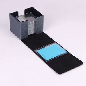 Boîte de rangement pour cartes en cuir PU de qualité supérieure, chargement par le haut, pour jeux de société, étui de protection pour jeux de cartes - Product Image 1