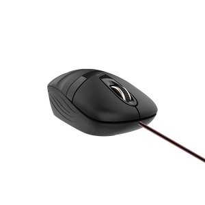 Aikun เม้าส์มินิออปติคอลแบบมีสาย3D 1200 dpi สาย USB ล้อยางปลั๊กแอนด์เพลย์ - Product Image 5