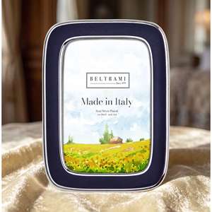 Beltrami Photo <b>Frame</b> <b>4x6</b> Silver Plated Made In Italy Metal <b>Frame</b> - Product Image 3