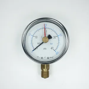 Tubo de bourdon calibre, tubo de bourdon medidor de pressão de trabalho, medidor de pressão de tubo de bourdon