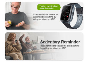 Alarme de clôture électronique, montre GPS 4G pour personnes atteintes d'Alzheimer, appel SOS, montre-bracelet, téléphone portable pour personnes âgées - Product Image 4