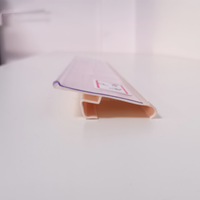 Porte-étiquette de prix en PVC transparent à clipser pour rayonnages de supermarché et présentoirs de vente au détail