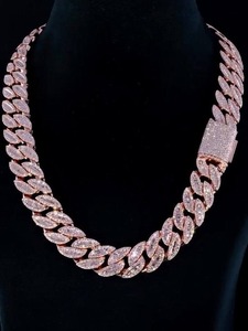 Cadena Cubana de Moissanita de Alta Demanda para Hombre, Joyería de Lujo para Bodas y Fiestas, Proveedor Indio - Product Image 4