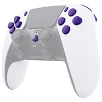 Boutons de remplacement EXtremeRate, ensemble complet personnalisé, boutons violets pour manette PS5 Dualsense Edge
