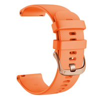 Tali Jam Tangan Silikon Sport 18mm untuk Garmin Venu 2S/3S Bahan Bernapas Tali Pengganti Pintar 10 Warna Logo Kustom Pin