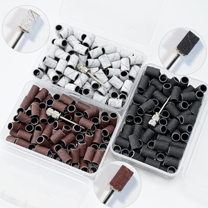 Oferta Especial: 100 unidades/caja de Bandas de Lijado Circulares Blancas para Pulir Uñas, Suministros para Taladro de Uñas - Product Image 1