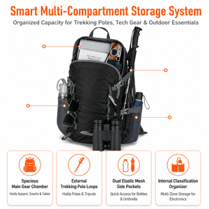 40L Ultra Lightweight Fashion Hiking Waterproof Foldable Travel Daypack with Multi Compartments Outdoor Backpack - Product Image 3