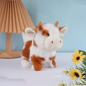 Jouet en peluche électrique HY7, <span class=keywords><strong>vache</strong></span> qui marche, chien, avec son de moaning et queue mobile, animal en peluche interactif robotisé, cadeau pour enfants, animal de compagnie - Product Image 4