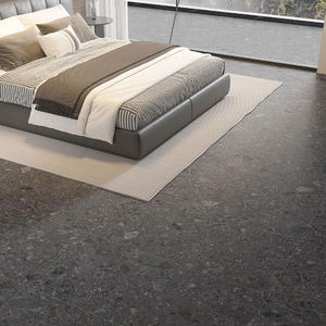 Fournisseur unique de carreaux de sol d'ingénierie Sida Terrazzo 600x1200 Noir Luxe Salon Carrelage en porcelaine Mat Poli - Product Image 2