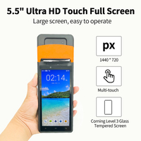 JINGXIN Pantalla LCD de 5,5 pulgadas Pantalla táctil Matriz DE DATOS Código QR Escaneo Tarjeta de identificación Pos de mano