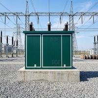 Poste de transformation compact extérieur triphasé 11kV 10kV 6kV 480V 220V 400V 50Hz avec transformateur intégré et station de recharge pour véhicules électriques