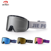 Lunettes de ski OTG personnalisées avec logo OEM, verres magnétiques de luxe pour l'extérieur, photochromiques, pour snowboard,