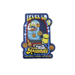 Aimant de réfrigérateur personnalisable en acrylique avec figurine animée à secouer - Product Image 2