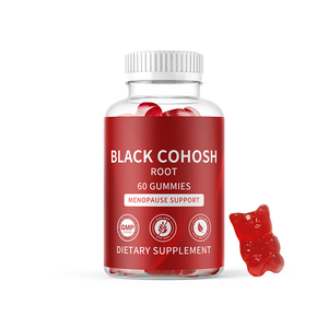 Private Label Bio Black Cohosh Extrakt <span class=keywords><strong>Menopause</strong></span> Nahrungs ergänzungs mittel Gummies <span class=keywords><strong>Vitamin</strong></span> <span class=keywords><strong>C</strong></span> Black Cohosh Gummies - Product Image 1