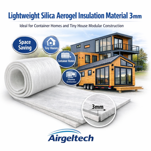 Matériau d'isolation léger en aérogel de silice 3 mm pour la construction modulaire de maisons conteneurs et de micro-maisons - Product Image 2