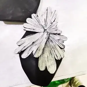 菊花石批发天然水晶矿石装饰工艺品3D黑色菊花石