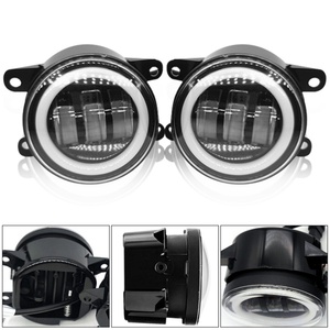 Luces Antiniebla LED de 4 Pulgadas con Anillo Halo, Ojos de Ángel, Lente LED, Luz de Trabajo DRL para Jeep Wrangler, Luz Antiniebla LED para Conducción Todoterreno - Product Image 3
