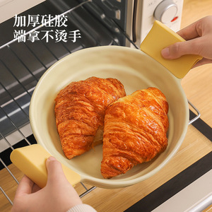 ฝาครอบด้ามจับหม้อซิลิโคนทนความร้อนไม่ลื่นไถลอุปกรณ์ทำอาหารในครัว - Product Image 4