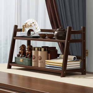 Tea cup holder, <b>desktop</b> <b>shelf</b>, water cup, small dining table, multi-tiered tea set, tabletop storage, decorative <b>shelf</b> - Product Image 3